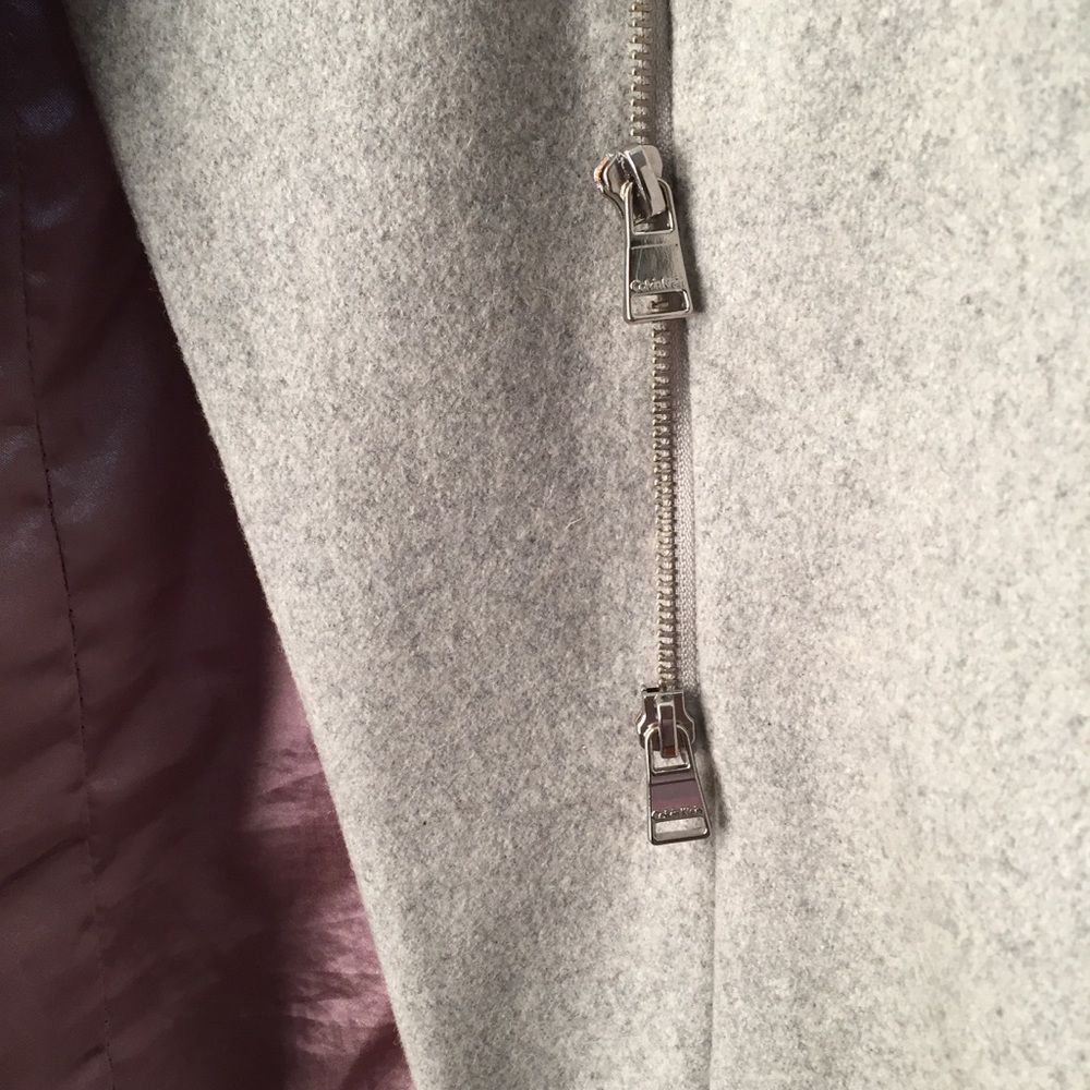 {{SOLD}} CK Modern Gray wool blend coat - Picture 7 of 8